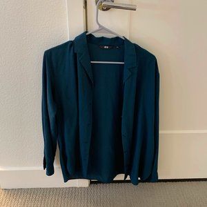 Uniqlo Shirt, Dark Green, Size L